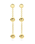 14K geelgouden oorhangers bolletjes 37 mm - 4034451 - PansiteNederland.nl