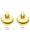 Edelstalen oorhangers ion plating 29,5 mm - 6506212