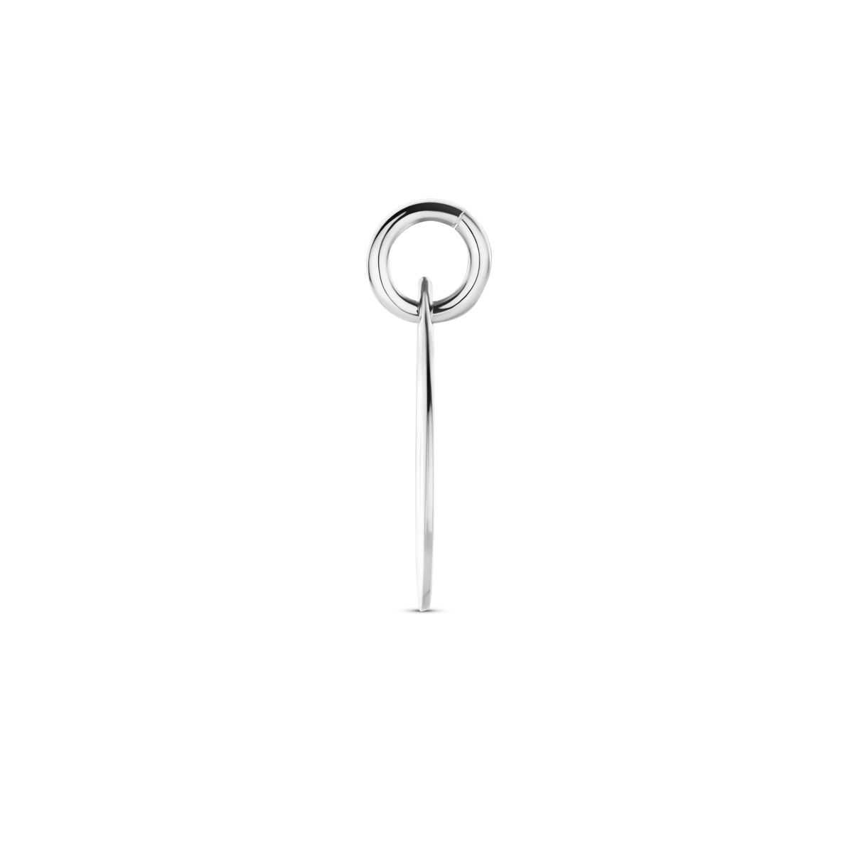 Zilveren gerhodineerde graveerhanger druppel 15 mm - 1340754 - PansiteNederland.nl