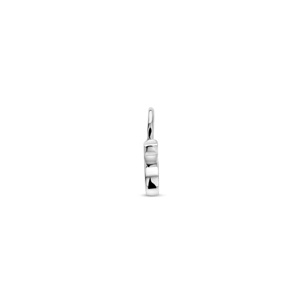 Oorringhanger letter S 6 mm zilver #Letter_S