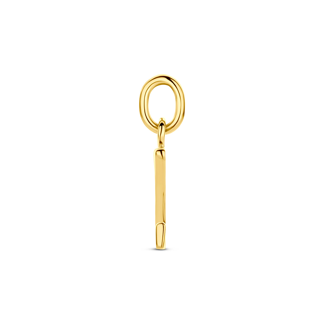 Hanger letter Z 13 mm 14K geelgoud #Letter_Z