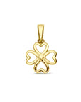 14K geelgoud hanger klavertje 16 mm 4031644 - PansiteNederland.nl