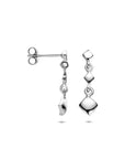 Zilveren gerhodineerde oorhangers 20 mm - 1341222