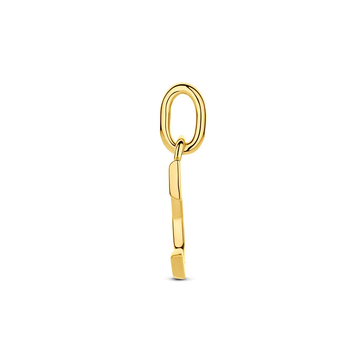 Hanger letter C 12 mm 14K geelgoud #Letter_C