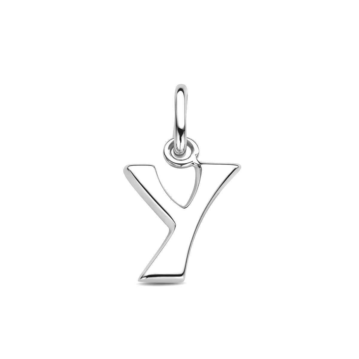 Hanger letter Y 12 mm zilver gerhodineerd #Letter_Y