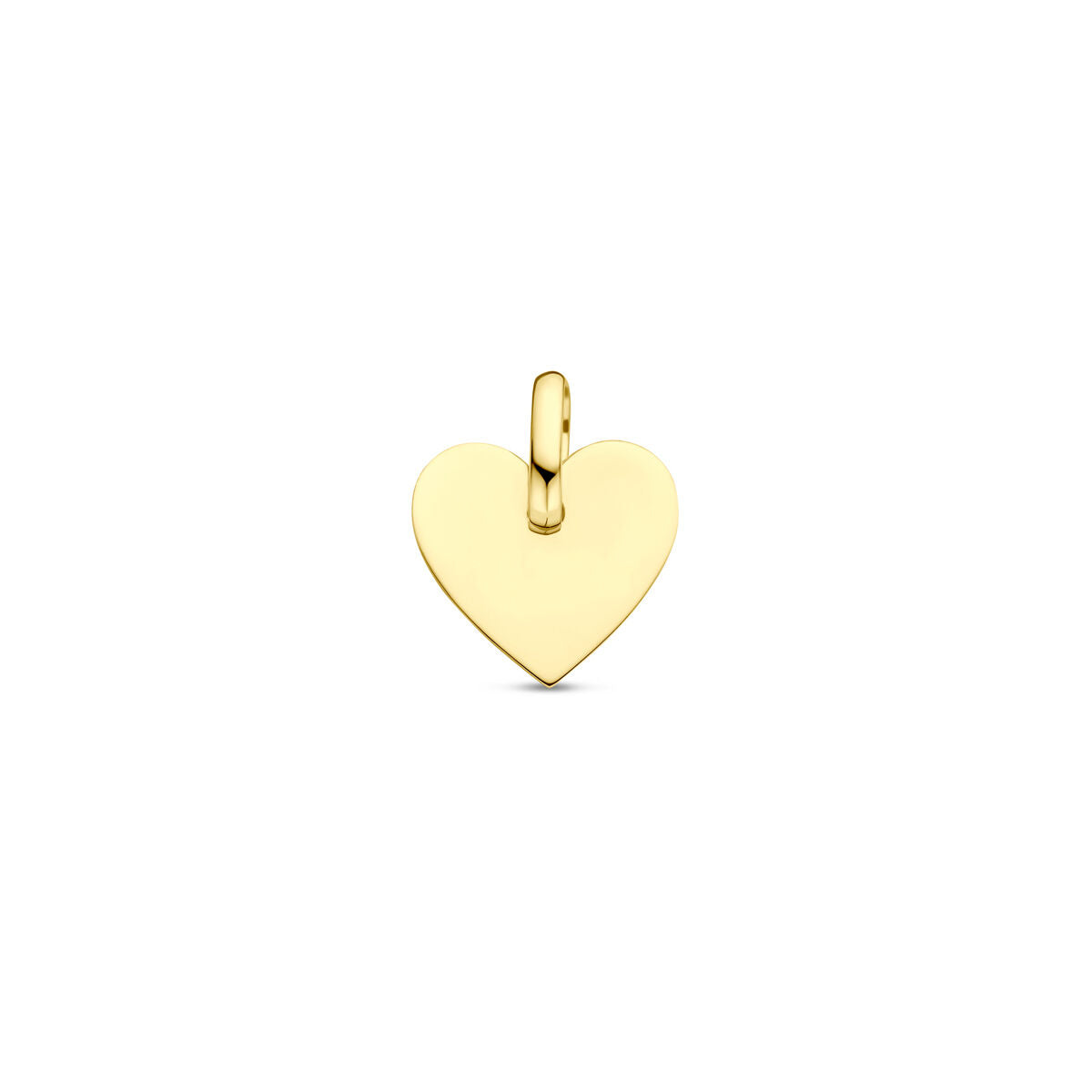 9K Geelgouden 9k graveerhanger hart 13 mm - 8000173 - PansiteNederland.nl