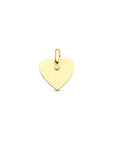 9K Geelgouden 9k graveerhanger hart 13 mm - 8000173 - PansiteNederland.nl