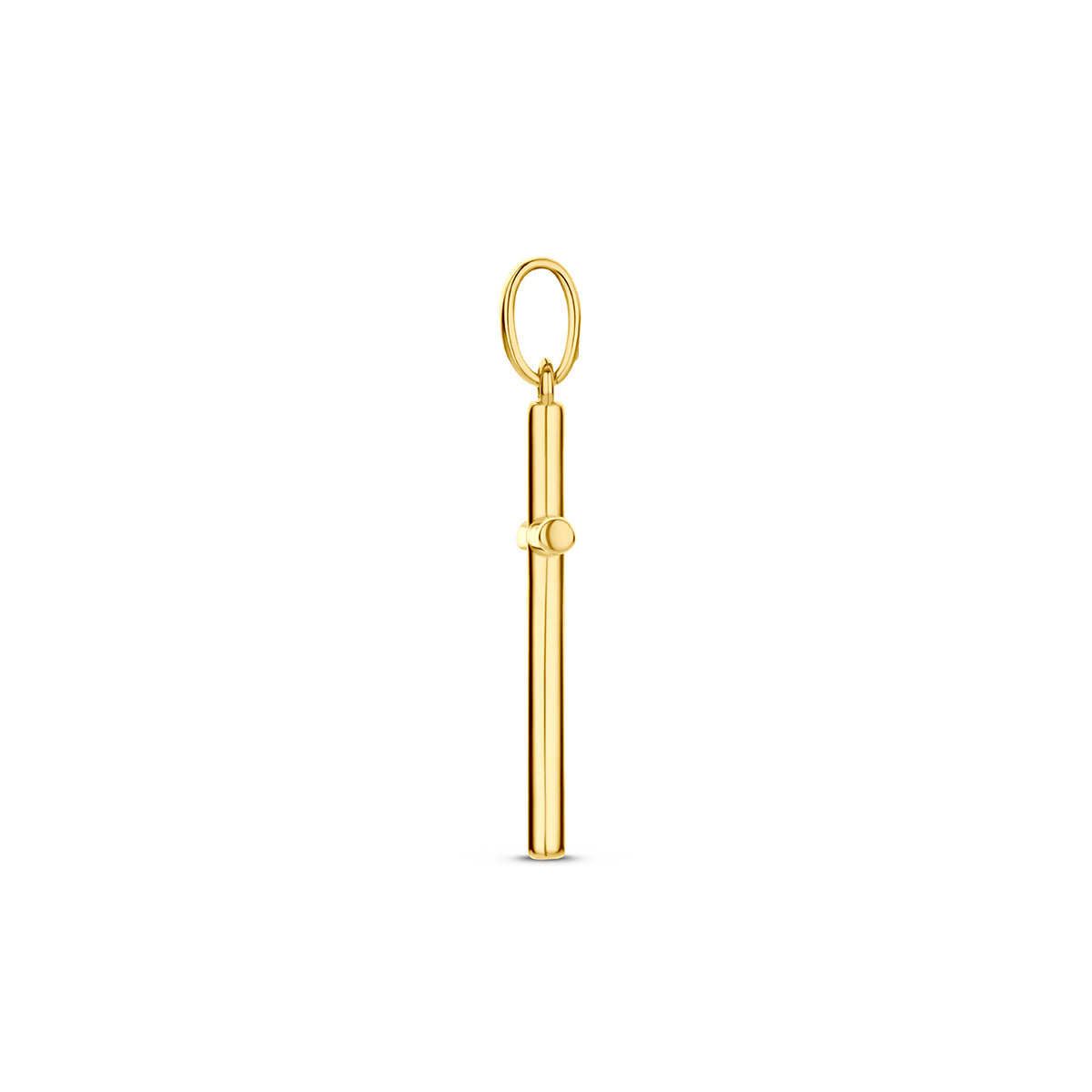 Hanger kruis 9K geelgoud 21,5 mm