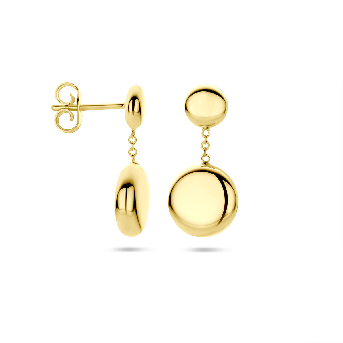 14K geelgouden oorhangers 21 mm - 4034442 - PansiteNederland.nl