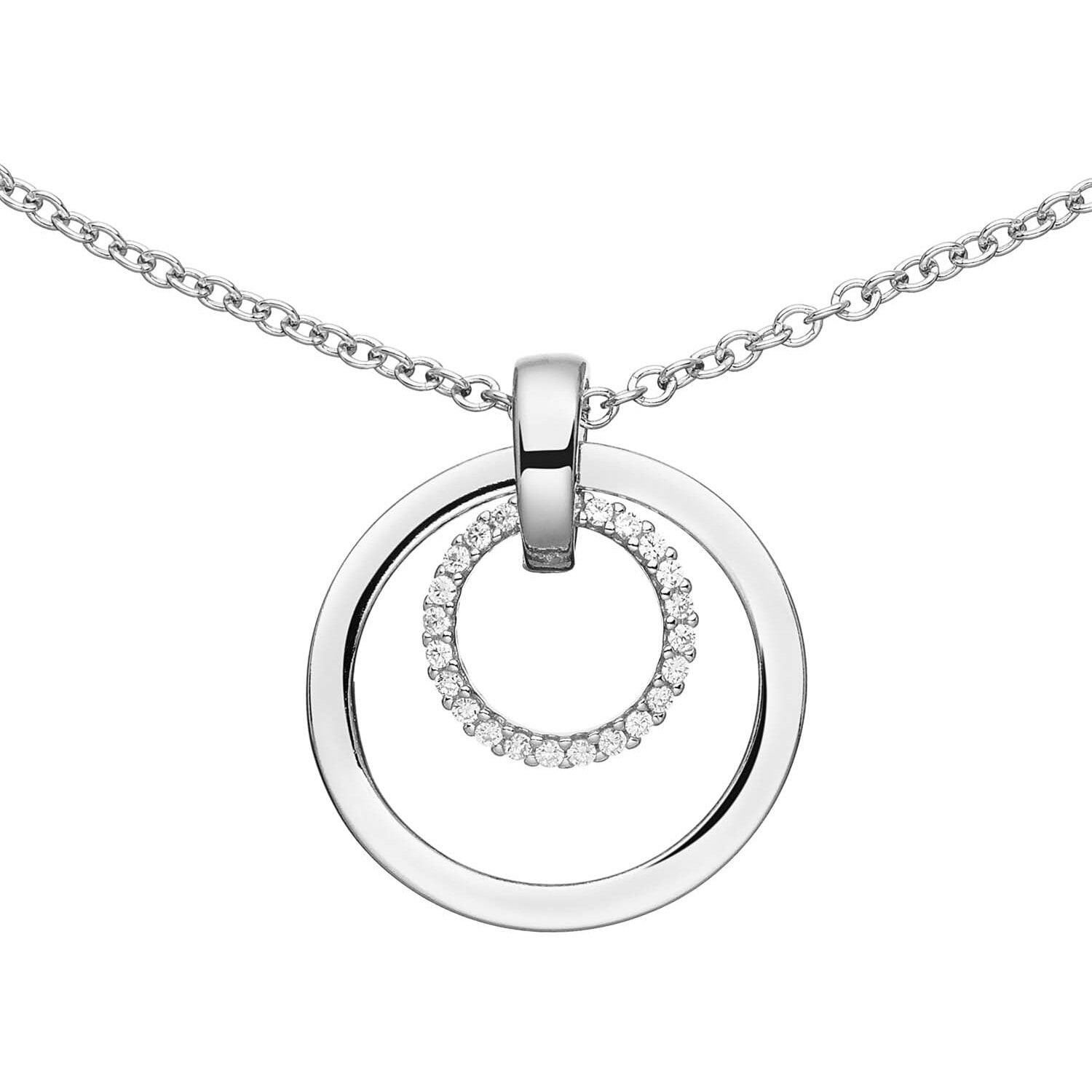 Zilveren ketting - dames - zirkonia 102.0685.45 - PansiteNederland.nl