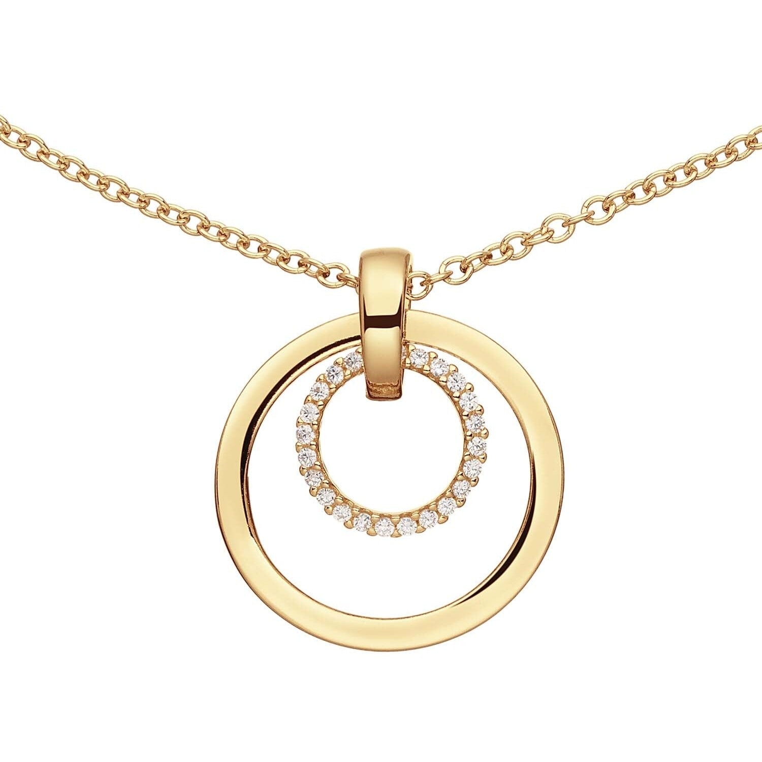Zilveren ketting verguld - dames - zirkonia 102.8685.45 - PansiteNederland.nl