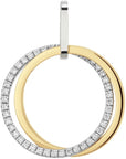 Zilveren vergulde hanger met zirkonia 120.0807.00 - PansiteNederland.nl