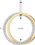 Zilveren vergulde hanger met zirkonia 120.0807.00 - PansiteNederland.nl
