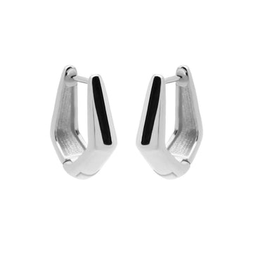 Karma Hinged Hoops ANNE Silver - H383S