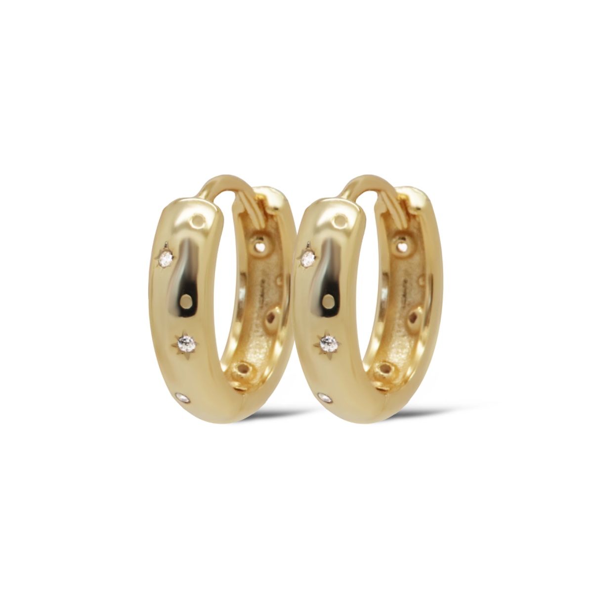 Karma Oorringen Hinged Hoops SALLY 12MM Goldplated H637GP - PansiteNederland.nl