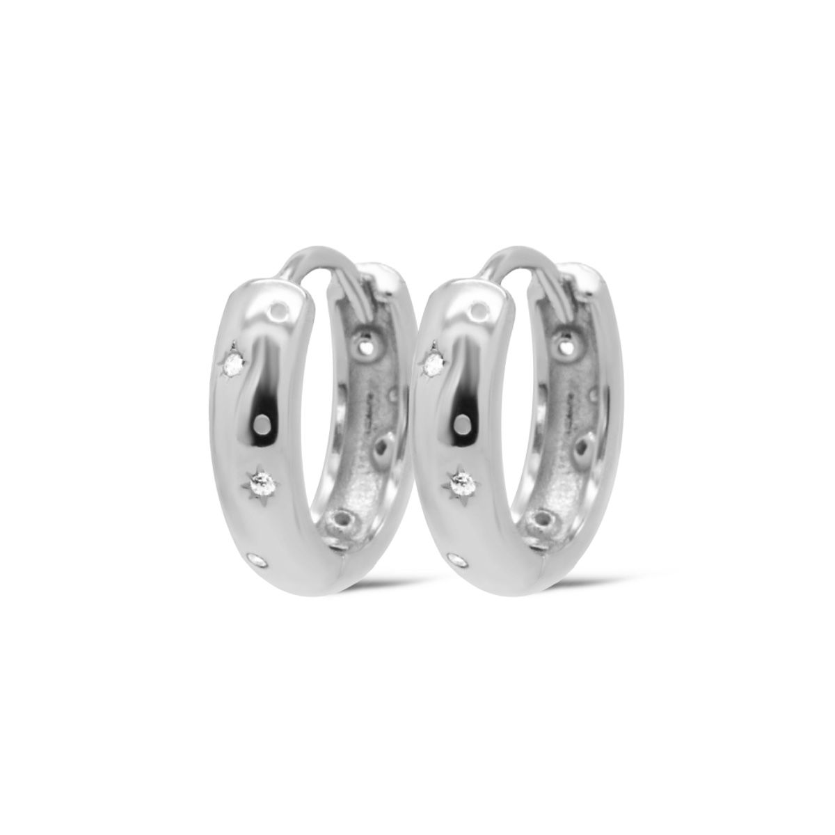 Karma Oorringen Hinged Hoops SALLY 12MM Silver H637S - PansiteNederland.nl