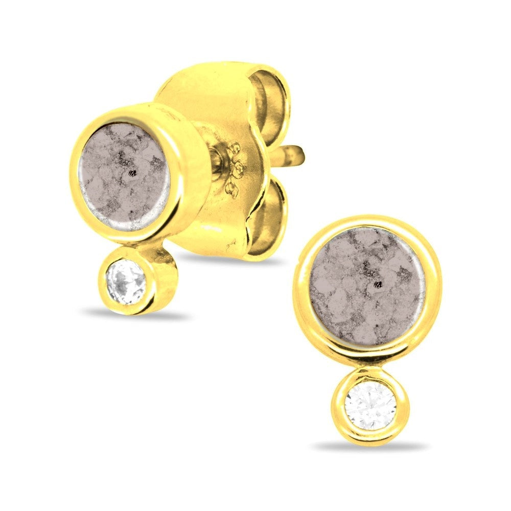 See You Geboortesteen oorknoppen in goud voor as – 317 – afbeelding 6