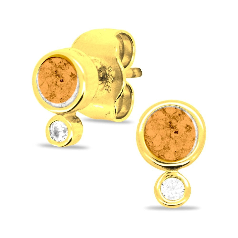 See You Geboortesteen oorknoppen in goud voor as – 317 – afbeelding 7