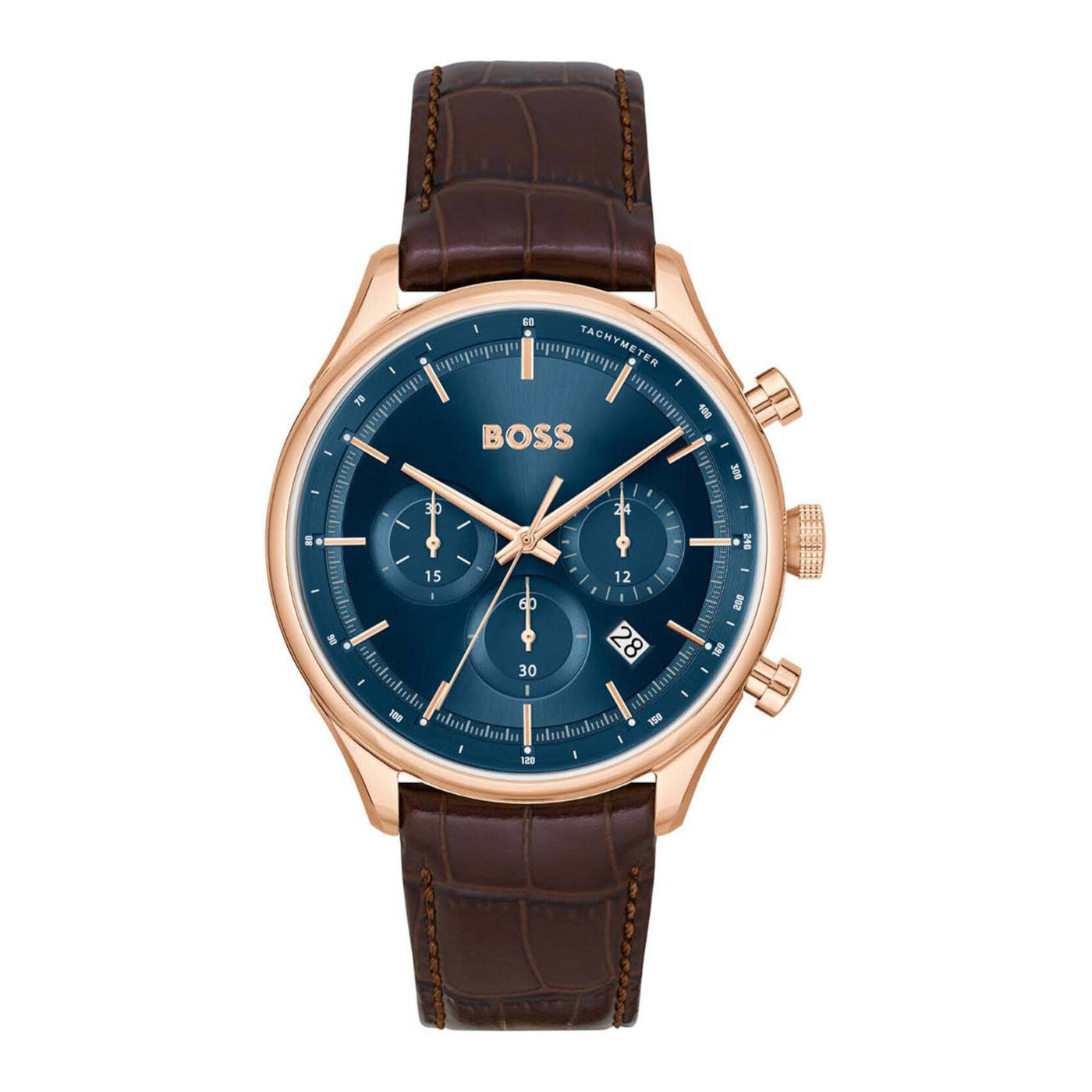 Hugo Boss HB1514050 GREGOR Herenhorloge 45mm Leer