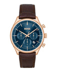 Hugo Boss HB1514050 GREGOR Herenhorloge 45mm Leer