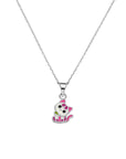 zilver gerhodineerd collier poes 36 + 4 cm 1337261