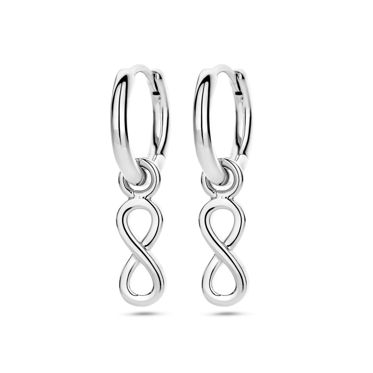 Zilver Gerhodineerd Klapoorringen Infinity 1337636 - PansiteNederland.nl