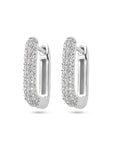 Zilver Gerhodineerd Klapoorringen Zirkonia 1337788 - PansiteNederland.nl