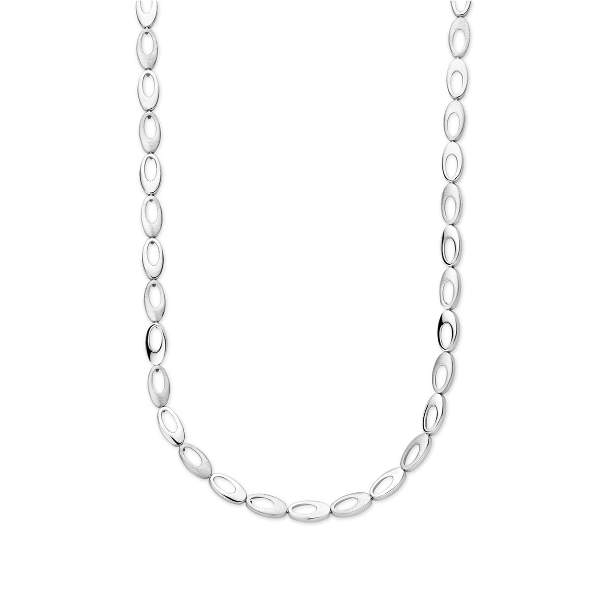 zilver gerhodineerd collier 7,0 mm 45 cm poli / mat 1337879 - PansiteNederland.nl