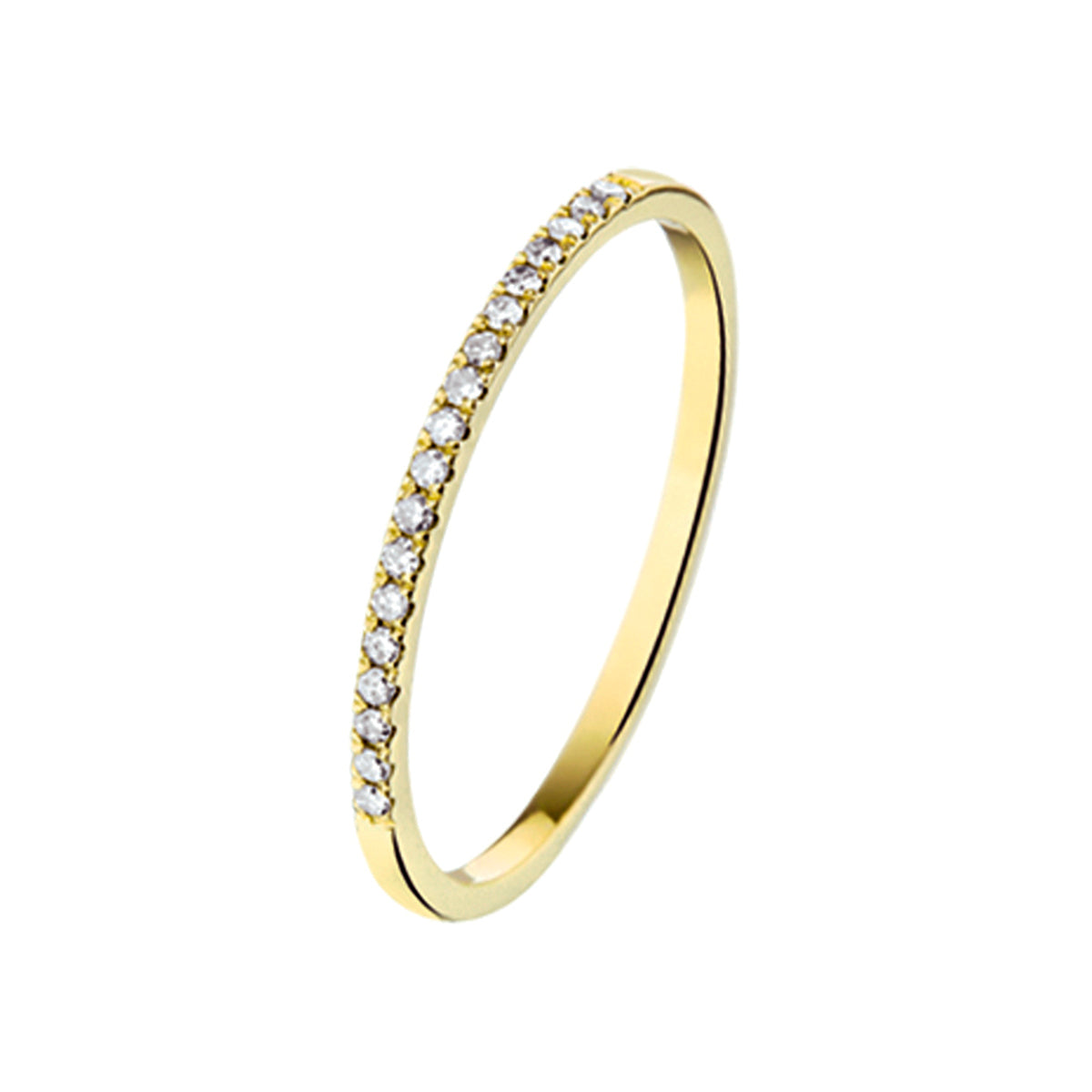 14K Geelgoud Ring Diamant 0.09Ct H Si 4016077 - PansiteNederland.nl