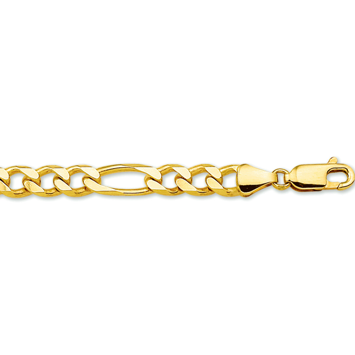 14K Geelgoud Figaro 4,9 mm Massief 4017057 - PansiteNederland.nl