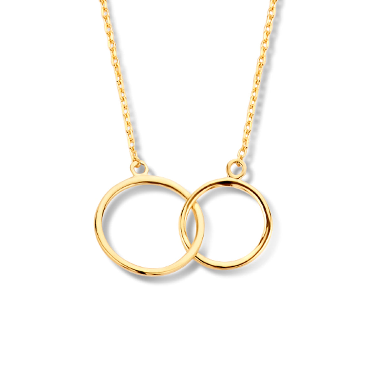 14K geelgoud collier rondjes 40 + 4 cm 4017713 - PansiteNederland.nl