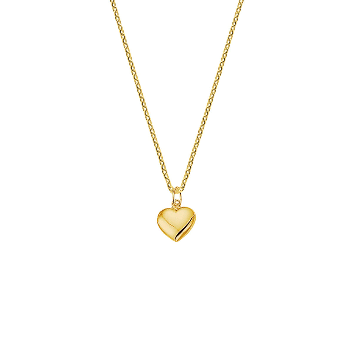 14K geelgoud collier hart 41 + 4 cm 4018054 - PansiteNederland.nl