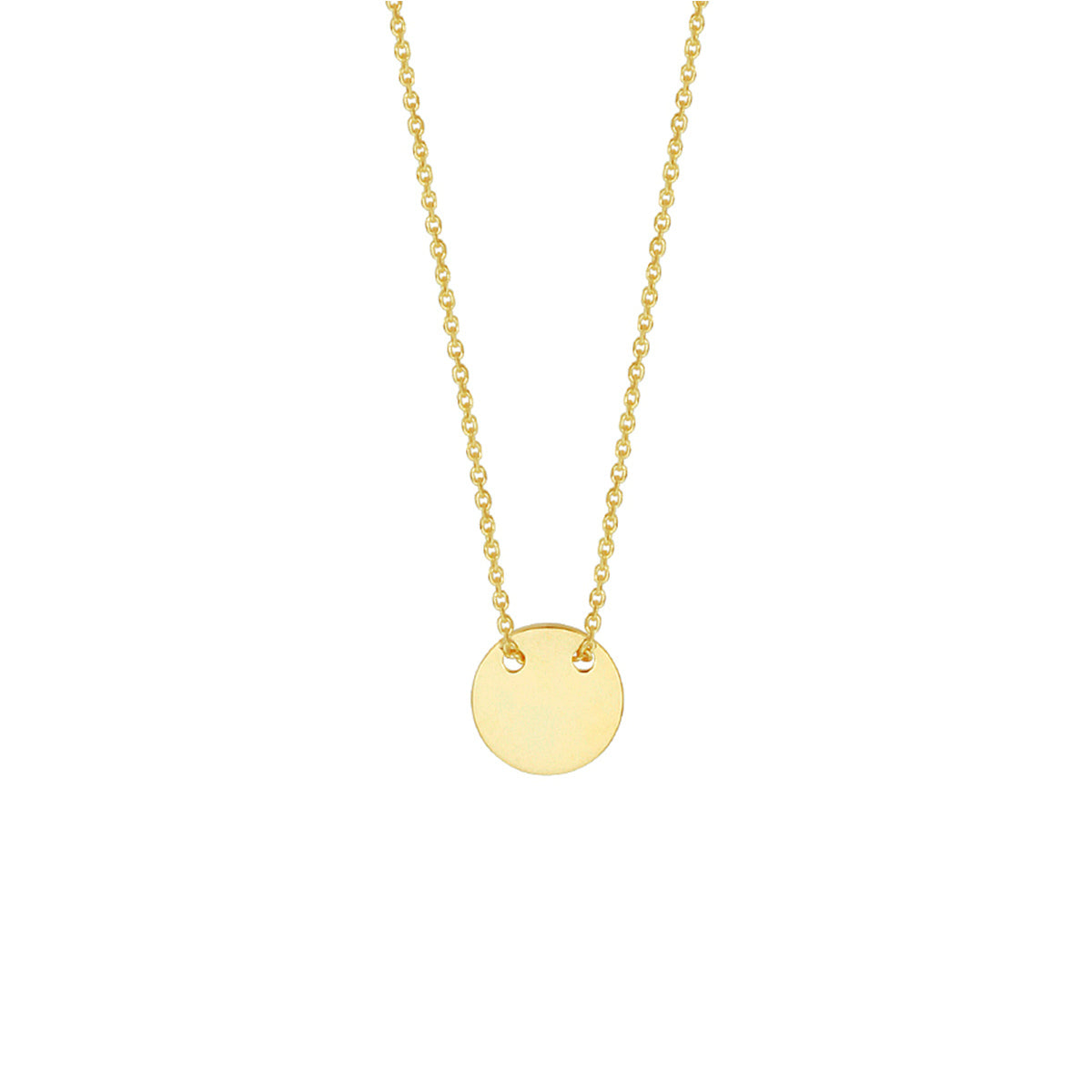 14K geelgoud graveercollier rondje 40 - 42 cm 4018138 - PansiteNederland.nl