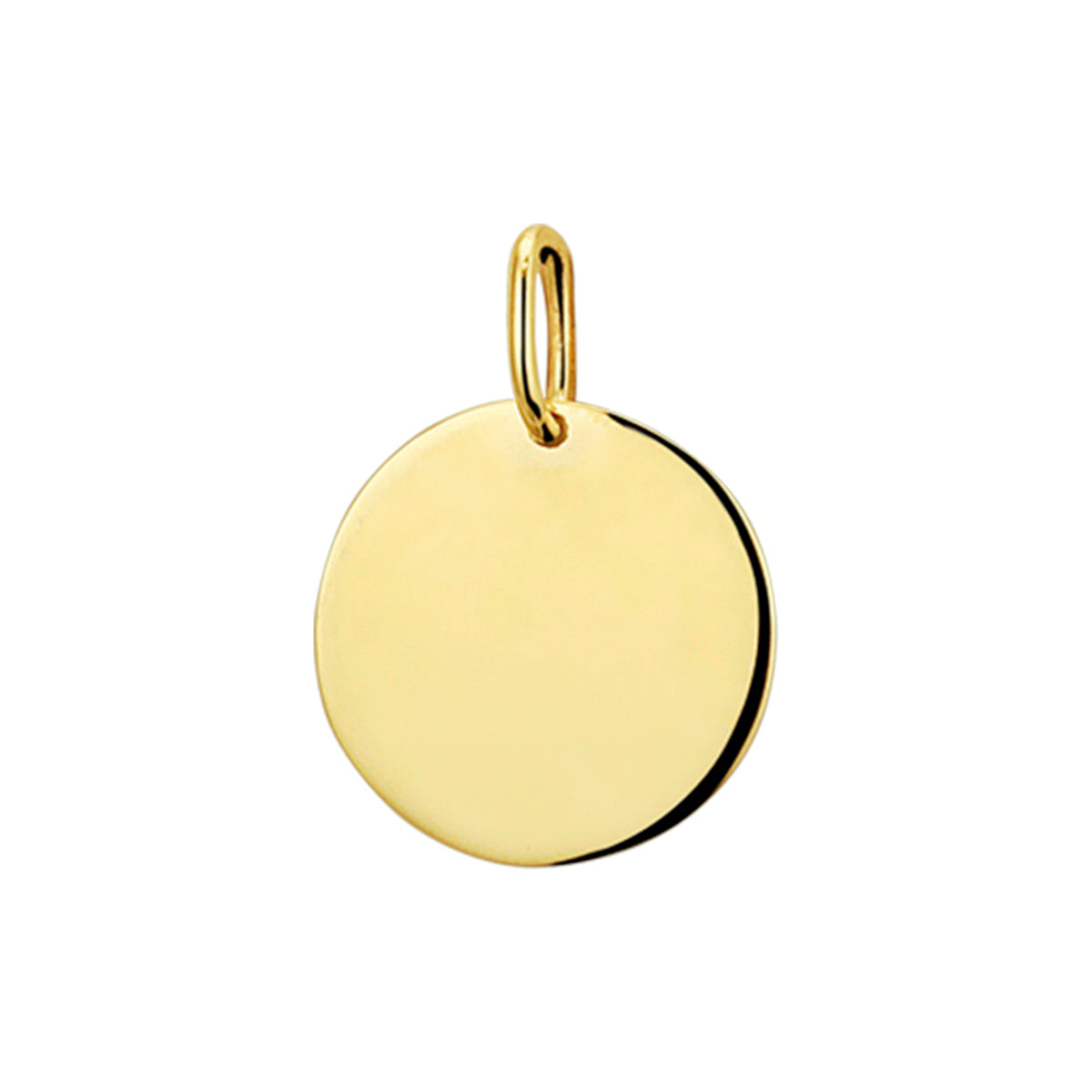 14K geelgoud graveerhanger rondje 4019232 - PansiteNederland.nl