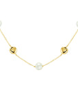 14K geelgoud collier parel 41 - 43 - 45 cm 4019597 - PansiteNederland.nl