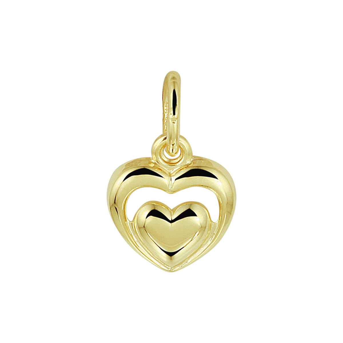 14K geelgoud hanger hartjes 4019924