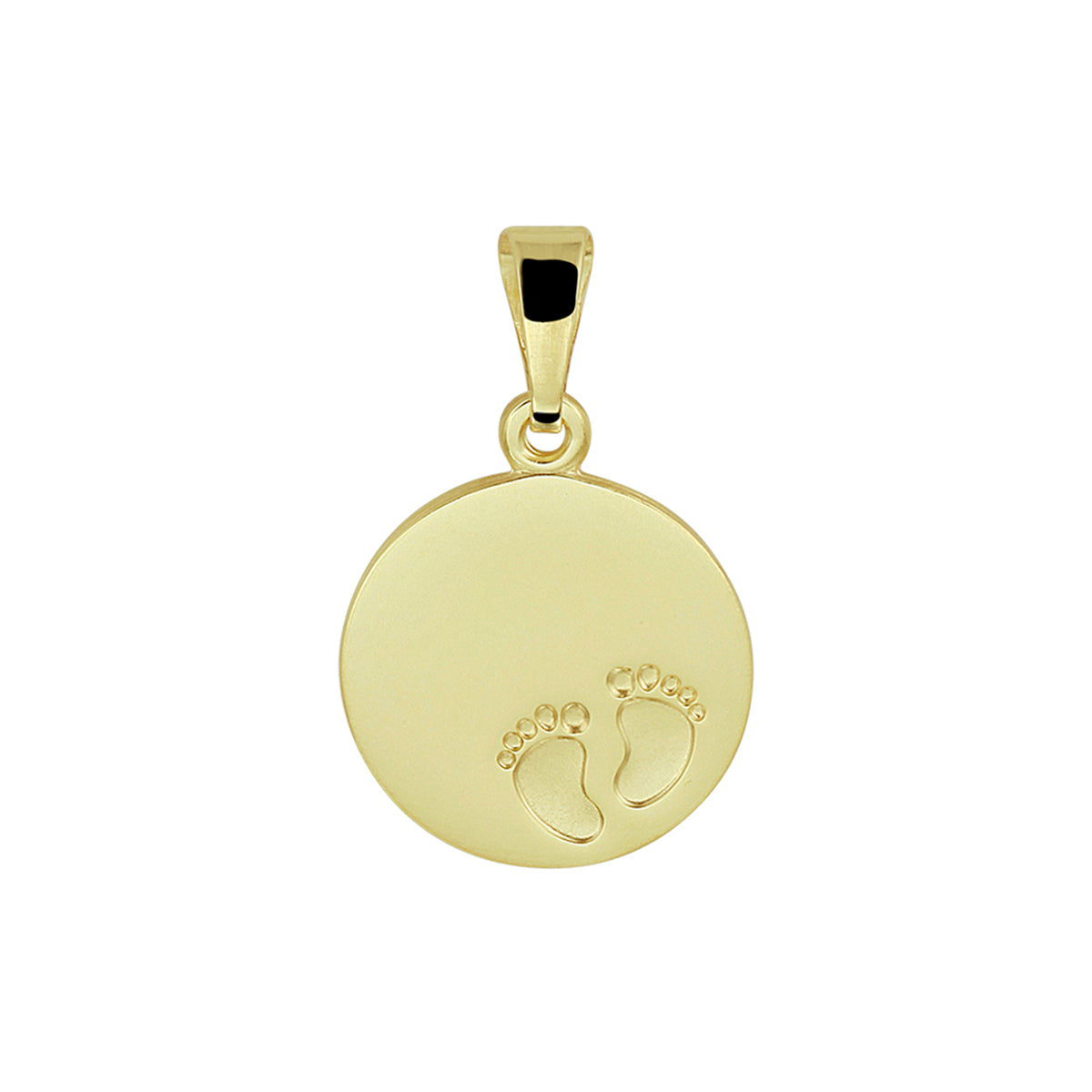14K geelgoud graveerhanger voeten 4019925 - PansiteNederland.nl