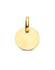 14K geelgoud graveerhanger rondje 4022366 - PansiteNederland.nl