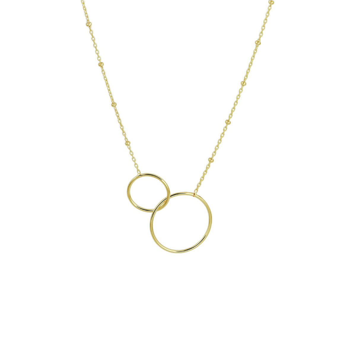 14K geelgoud collier rondjes 41 + 3 cm 4022523 - PansiteNederland.nl
