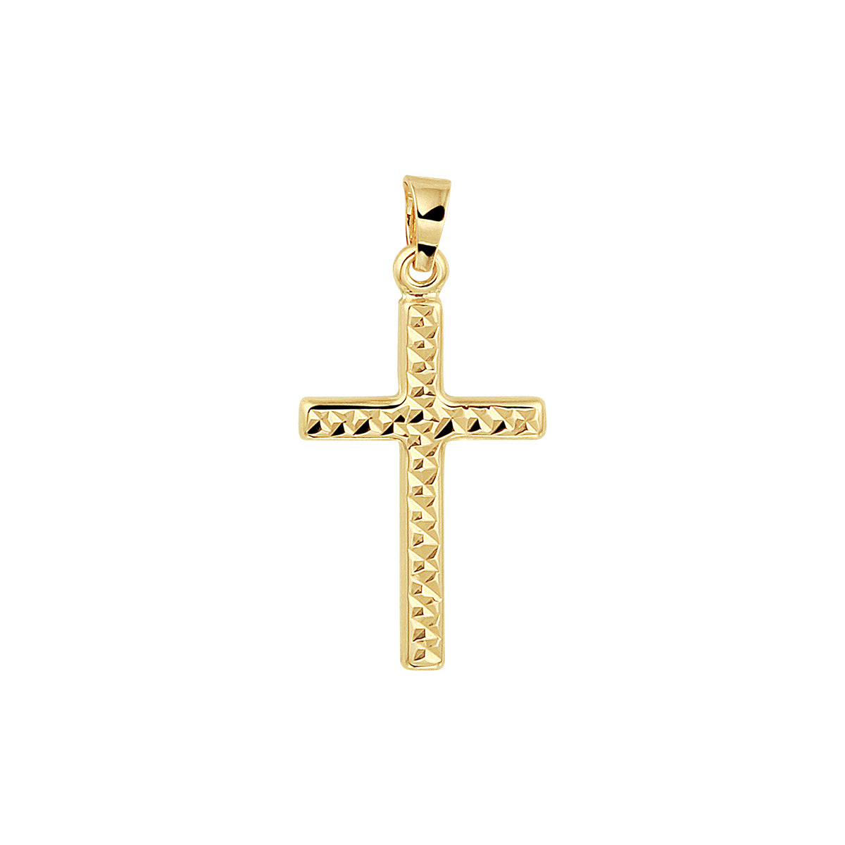 14K geelgoud hanger kruis gediamanteerd 4023327 - PansiteNederland.nl