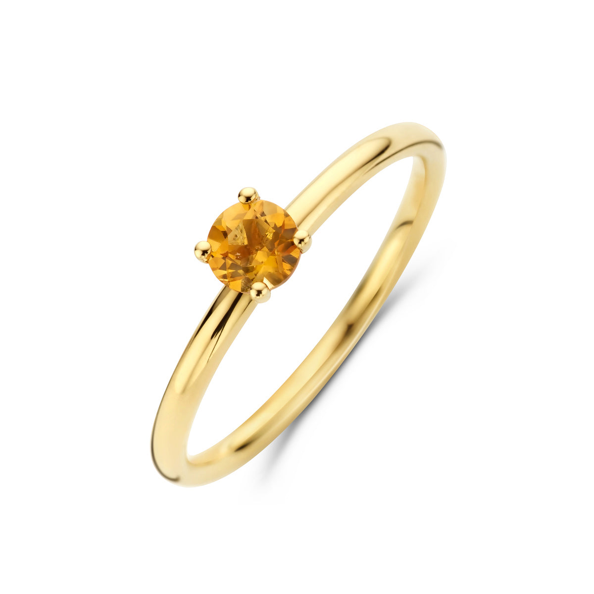 14K Geelgoud Ring Citrien 4,0 Mm 4027532 - PansiteNederland.nl