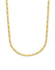 14K Geelgoud Collier Gourmette Met Tussenstuk 3,1 mm 4-Zijdes Geslepen 4028083