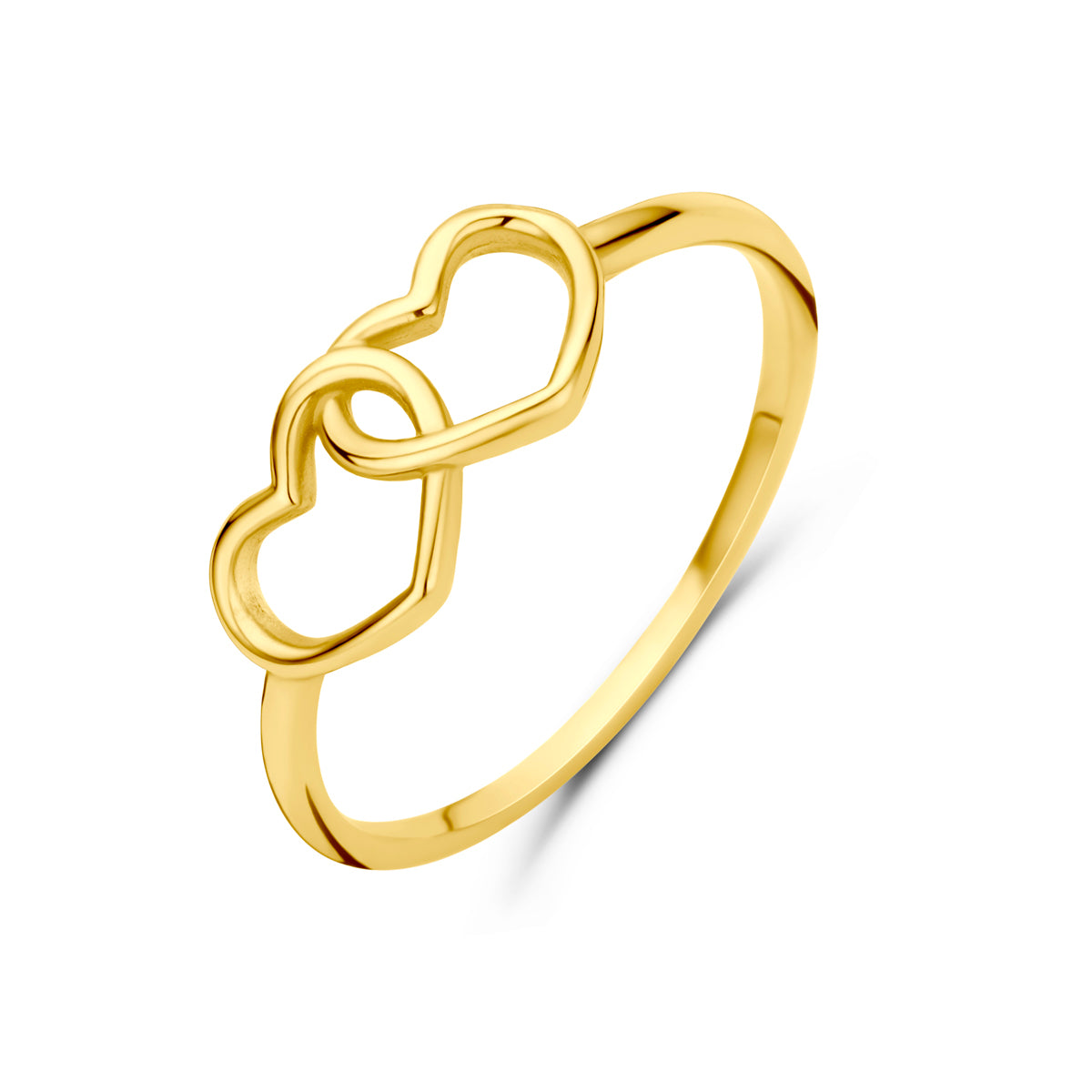 14K Geelgoud Ring Hartjes 4029700 - PansiteNederland.nl