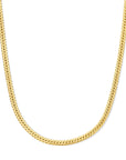 14K geelgoud collier gourmette 5,5 mm 45 cm 4029864