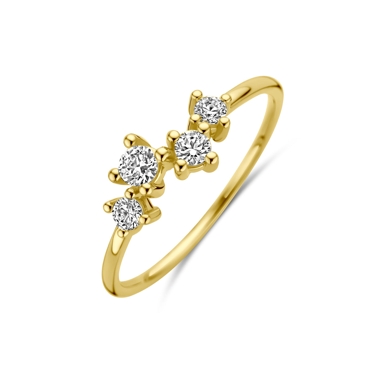 14K Geelgoud Ring Met Zirkonia 4030384 - PansiteNederland.nl