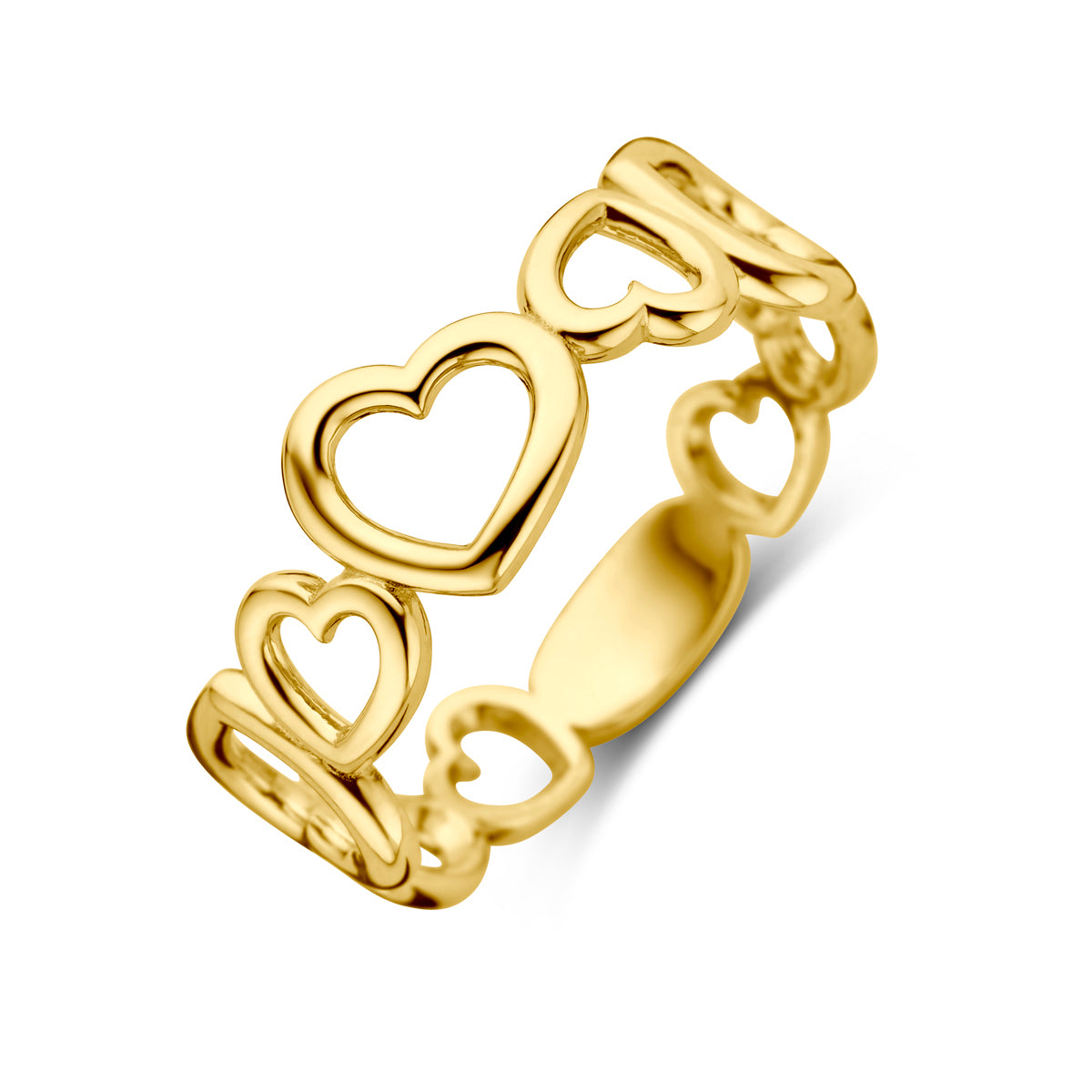 14K Geelgoud Ring Hartjes 4030434 - PansiteNederland.nl