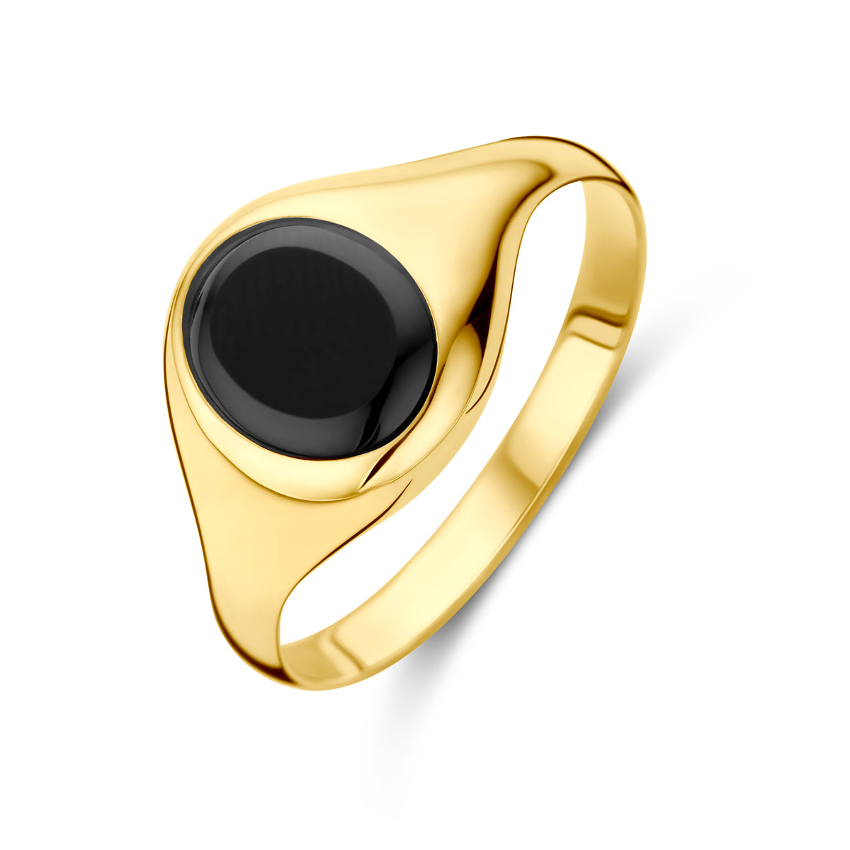 14K Geelgoud Ring Onyx 4030862 - PansiteNederland.nl