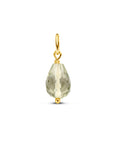 14K geelgoud hanger groen amethist 4030983