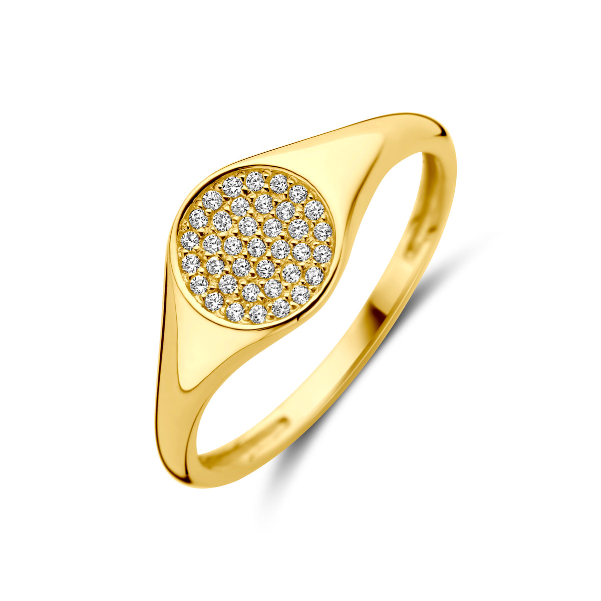 14K Geelgoud Ring Met Zirkonia 4031069 - PansiteNederland.nl