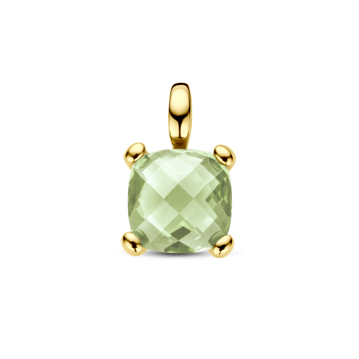 14K geelgoud hanger groen amethist 4031250 - PansiteNederland.nl